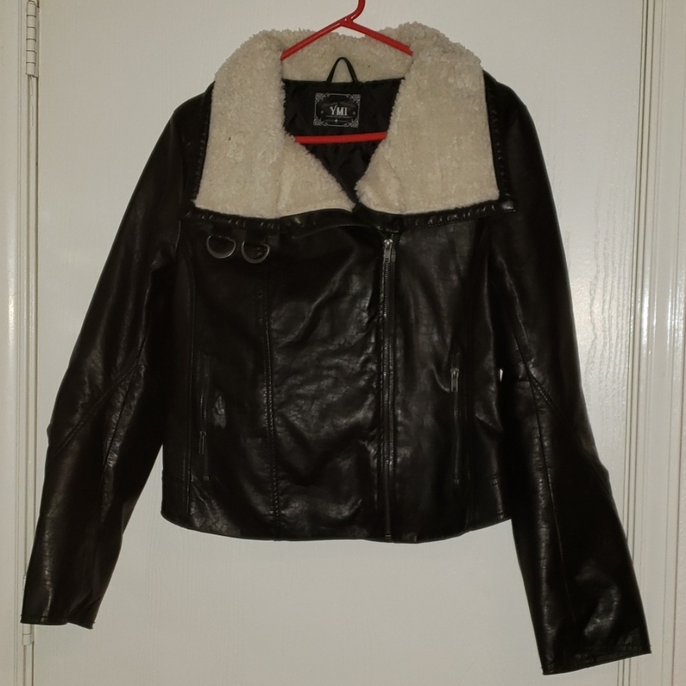 Black aviator jacket